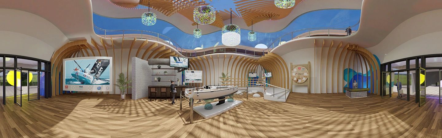 Virtual showroom as a panoramic tour for presenting products